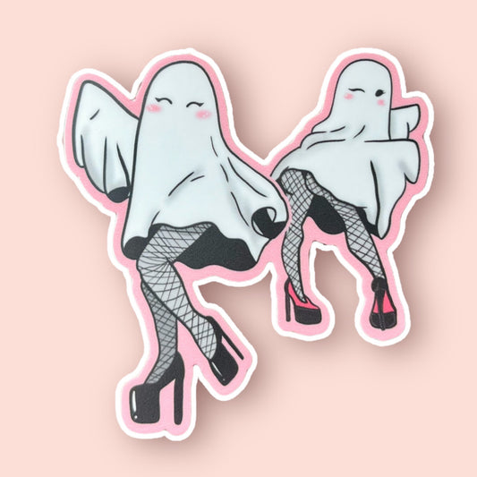 Ghost Babes Sticker Waterproof Magnet Halloween Ghost Magnet Halloween Magnet Halloween Lover Spooky Lover Magnet Ghost Lover