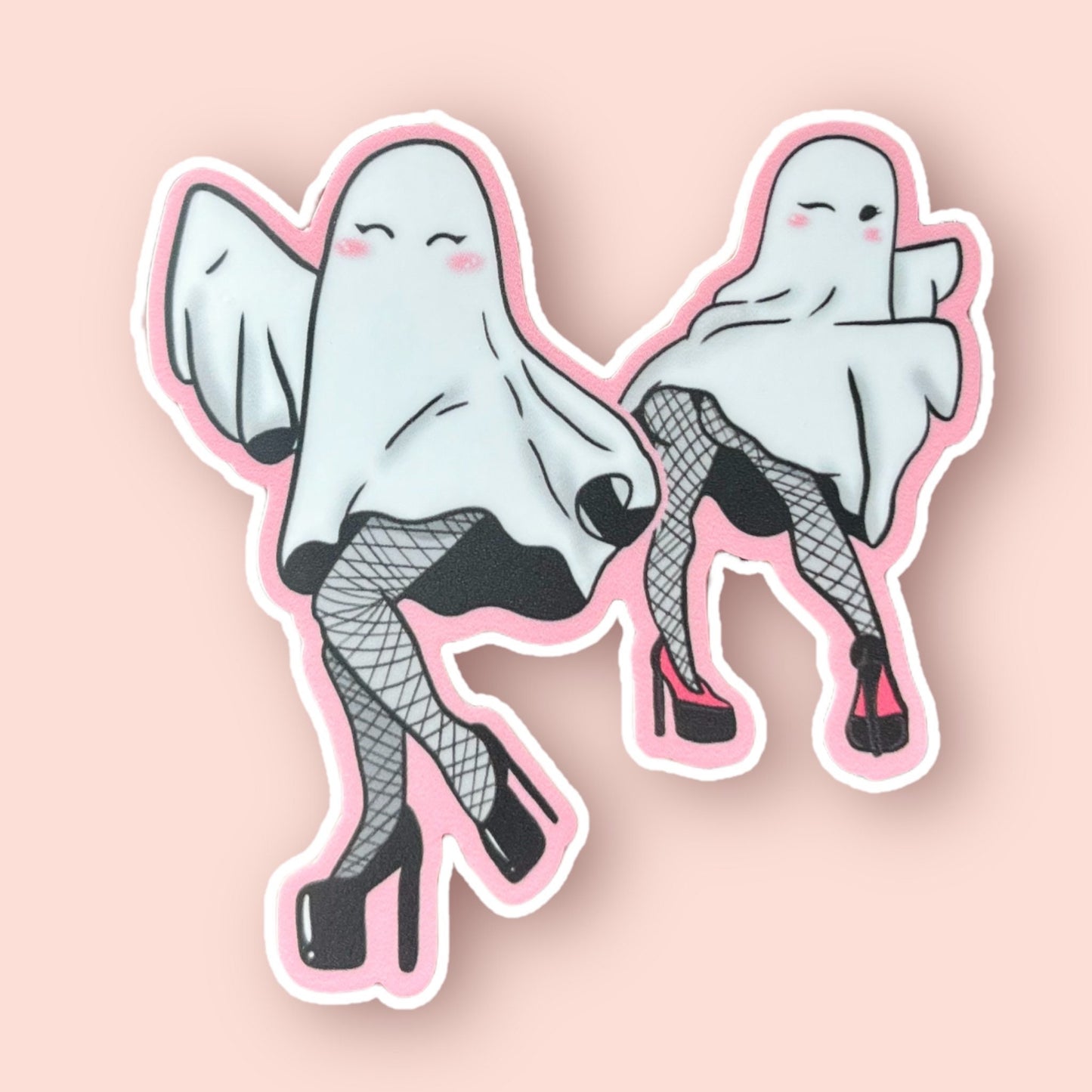 Ghosty Babes Sticker Waterproof Sticker Halloween Sticker Ghost Magnet Halloween Magnet Halloween Lovers Spooky Lovers Laptop Sticker