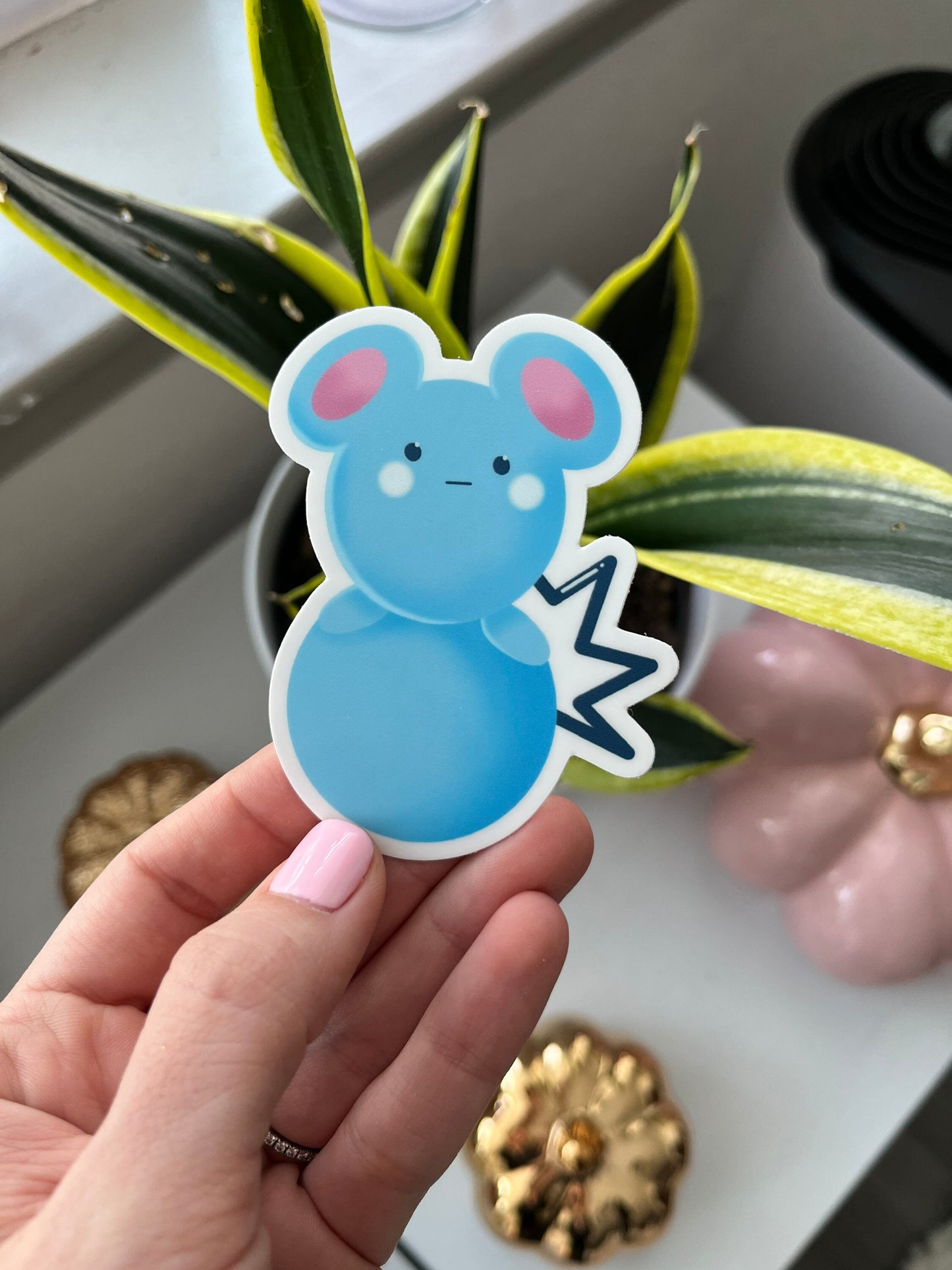 Blue Mouse Sticker Vinyl Sticker Notebook Sticker Waterproof Sticker Laptop Sticker Car Decal Sticker Water Bottle Sticker Gift Idea