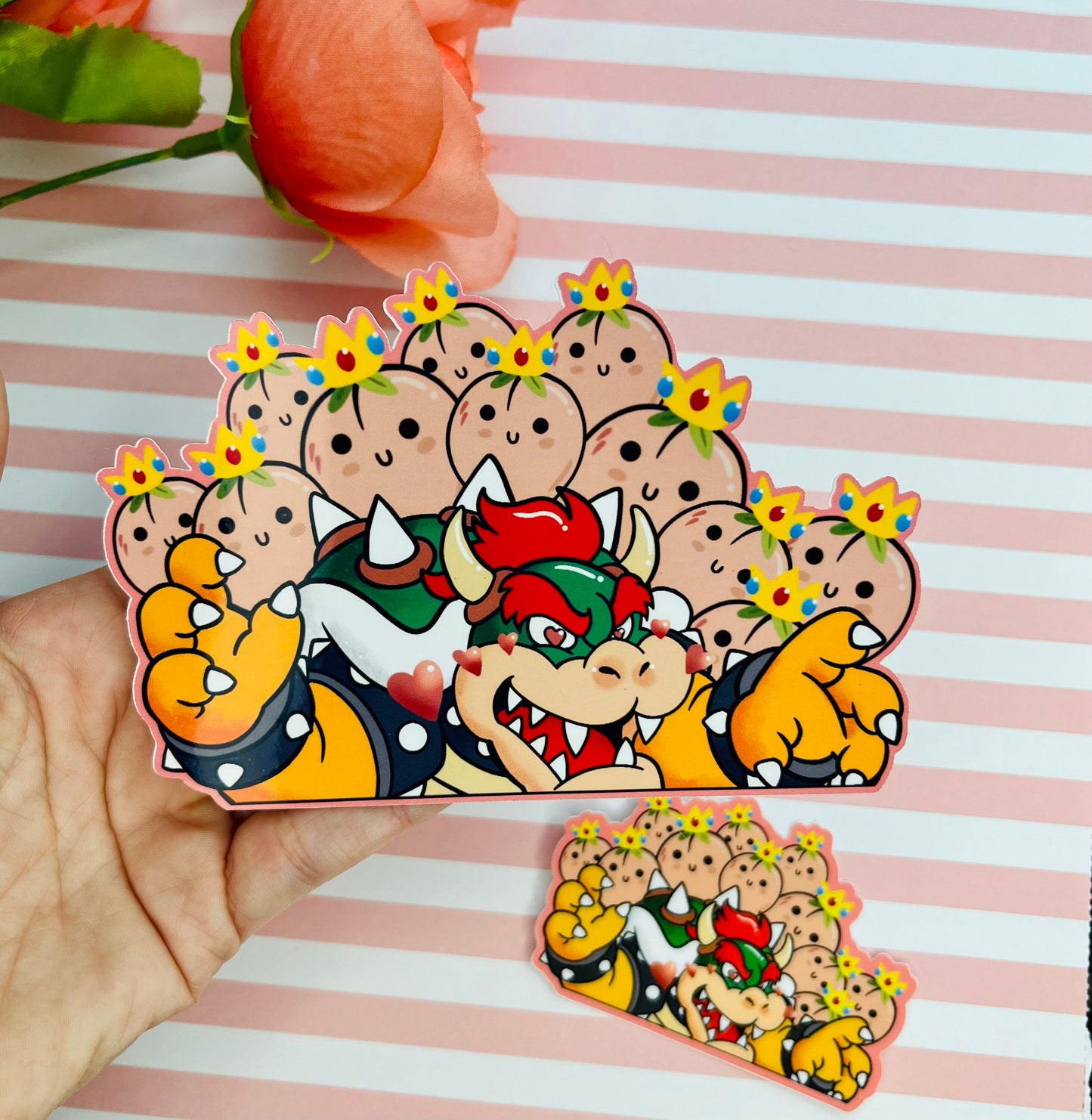 Obsessed Peaches Sticker Peeker Sticker Princess Sticker Stationary Lover Gift for Stationery lover Gift idea for Video Game Lover Gift