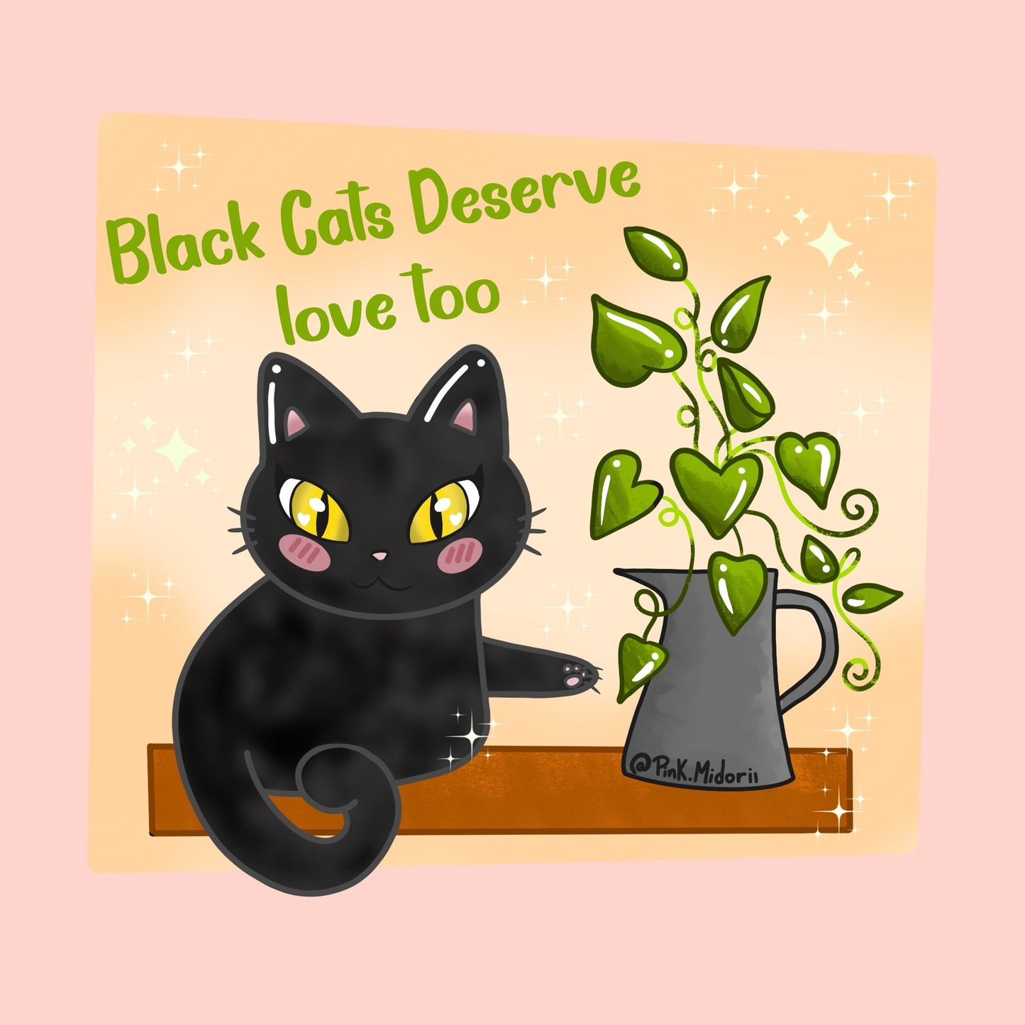 Black Cat Sticker Cat Lover Sticker Gift Ideas for Cat Lovers Cat Mom Laptop Sticker Water Bottle Sticker