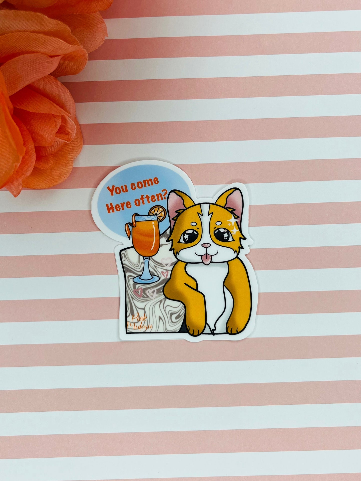 Corgi Lover Sticker Laptop Sticker Water Bottle Sticker Vinyl Sticker Dog Sticker Dog Decal Corgi Lover Sticker Gift Water Bottle sticker