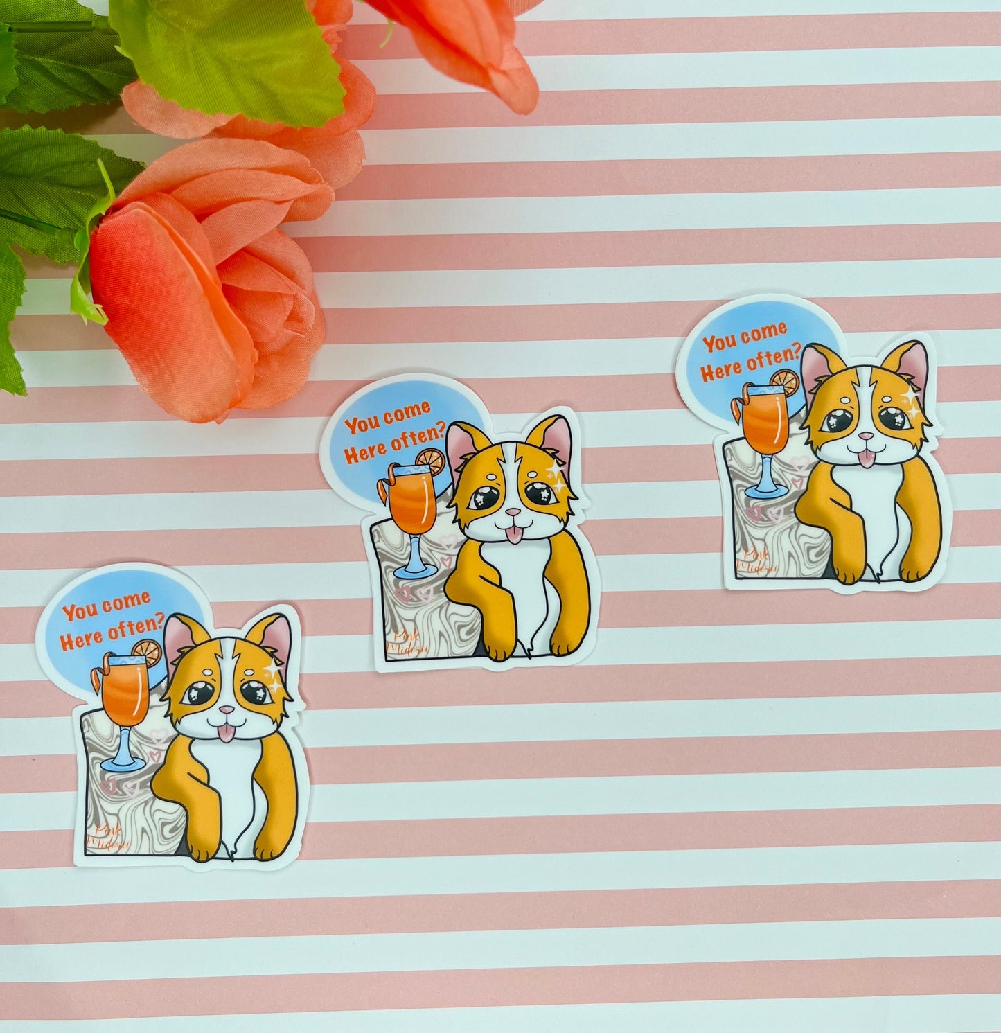 Corgi Lover Sticker Laptop Sticker Water Bottle Sticker Vinyl Sticker Dog Sticker Dog Decal Corgi Lover Sticker Gift Water Bottle sticker