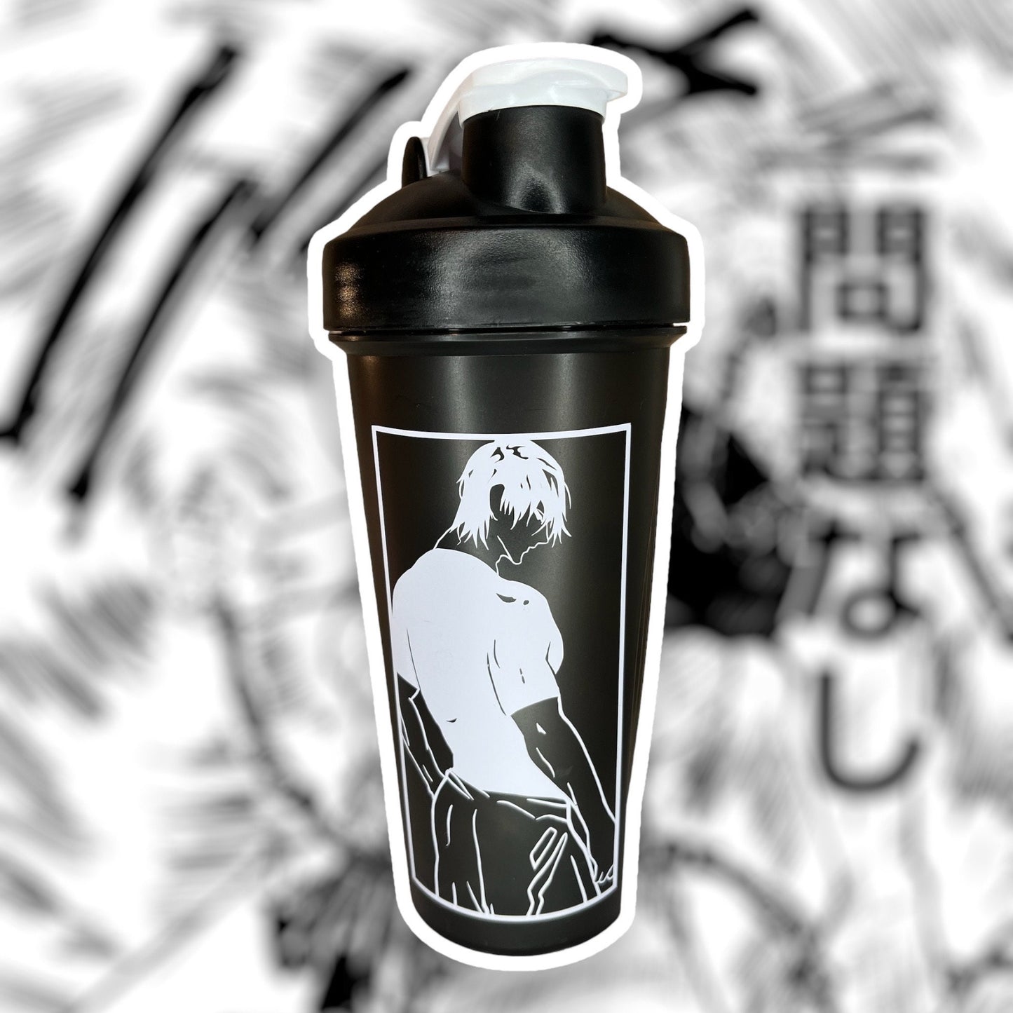 Anime Blender Bottle Anime Blender Bottle Gift Ideas for Gym Lover Custom Workout Anime Shaker Protein Shaker Gym Protein Bottle Strong Man