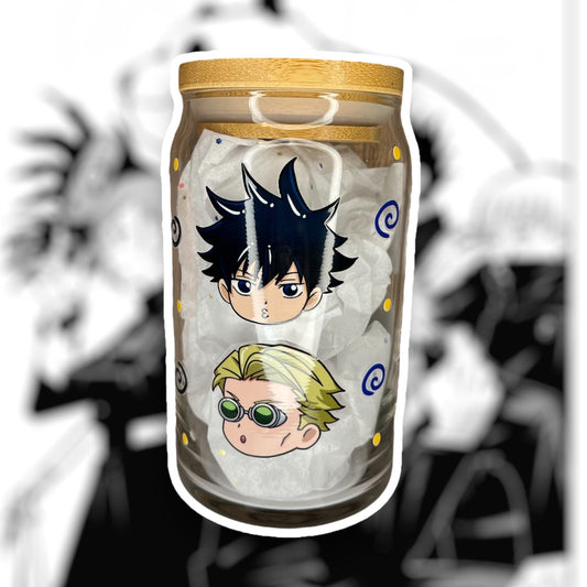 Glass Can Cup Drinking Glass Anime Cup Anime Lover Glass Cups Glasses Iced Coffee Cups Glass Tumbler Gift for Cup Lover Anime Lover